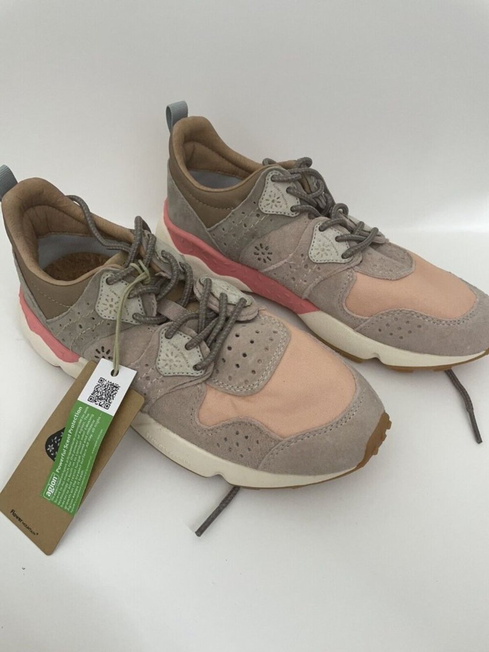 Flower Mountain CORAX WOMAN Pink Technical Fabric and Suede Sneakers Sz 38 US 7 - Picture 2 of 8